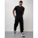 Cargo jeans male, size 44, black color