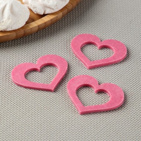 Silicone form "Heart for Chocolate", 5.5 × 4 cm, transparent color-2