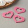 Silicone form "Heart for Chocolate", 5.5 × 4 cm, transparent color