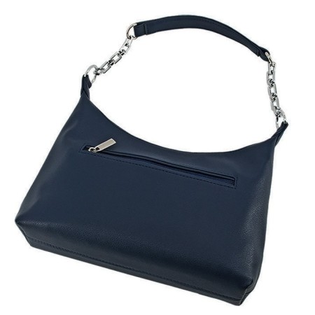 Women's bag B2809-03110, dark blue color, artificial leather, 27x9x16 cm-2