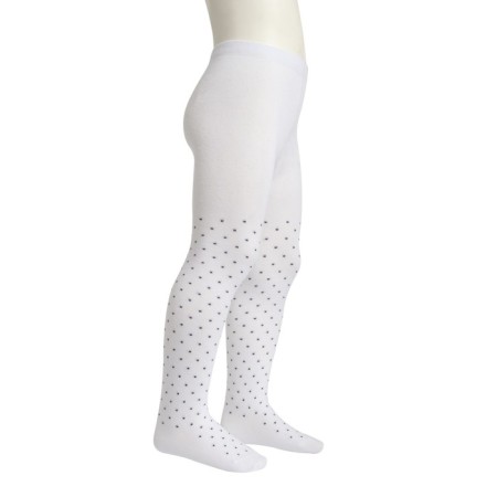 Колготки детские OMSA kids Collant 12Р31-2 горох Bianco, размер 116-122-3