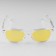 Sunglasses "ONESUN", UV 400, Duke 14.5 cm, width 14.5 cm, 4.5 x 5 cm, yellow