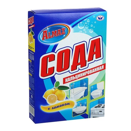 Calcinated soda almaz, lemon, 600 g
