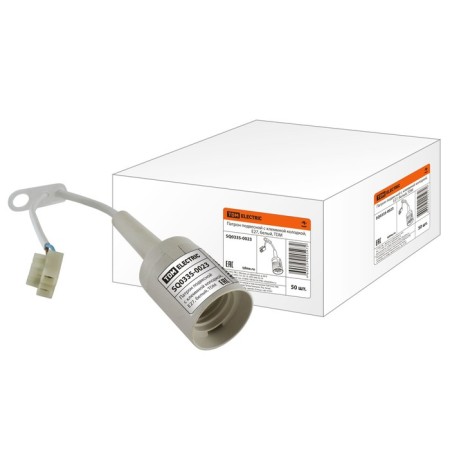 TDM cartridge, e27, suspended, with a terminal block, white-1
