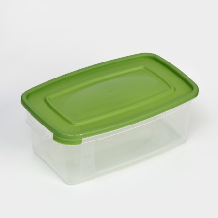 A set of food shares, 3 pcs: 1 l, 18.5 × 12 × 7 cm, rectangular, green color-1