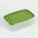 A set of food shares, 3 pcs: 1 l, 18.5 × 12 × 7 cm, rectangular, green color