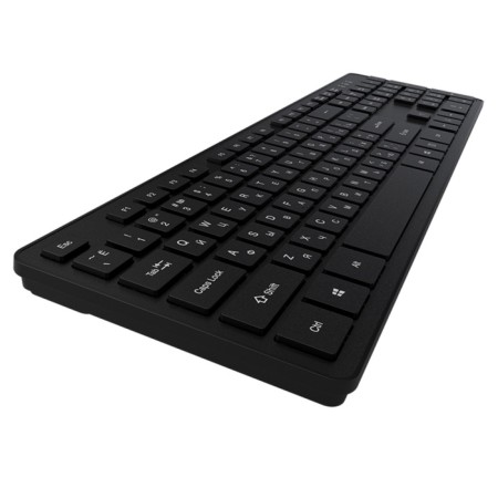 Maxvi KWS-01 keyboard, wireless, membrane, 104 clavat, USB, black-3