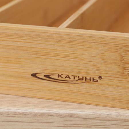 Tray - stand for cutlery, 35.5 × 25.4 × 5 cm, bamboo-3