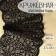 Lace elastic fabric, 240 mm × 2.7 ± 0.5 m, black color
