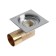 Gag Aflorn AF20510-10, d = 50 mm, vertical, 100x100 mm, brass, chrome