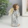 Polystone souvenir "Angel in the dress" Golden Wings 6x5.2x11.3 cm