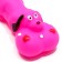 Toy squeak "Bone and dog" for dogs, 15 x 6 cm, pink