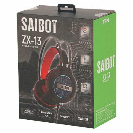 TFN SAIBOT ZX-13 Game Highlights Dynamics 40mm/2*3.5mm Jack+USB/TFN-GM-HS-ZX-13-3