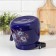 Enamged "flowering" kettle, 3.5 l, enameled cover, blue color