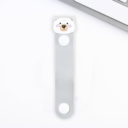 Set of wire holder+Micro USB “Winter” cable, 1A, 1m-3