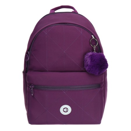 Youth backpack 38 x 27 x 13 cm, Grizzly, laptop department, black/purple-2