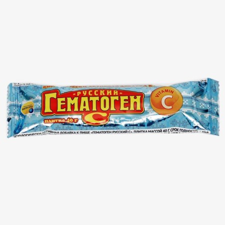 Russian hematogen with vitamin C, 40 g
