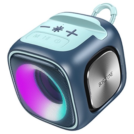 Portable column Borofone BR29, 1200 mAh, 7 W, BT 5.3, FM, TF cards, USB, AUX, Blue-2
