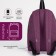 A backpack with a zipper, "saxi", outer pocket, lilac color