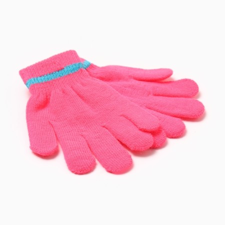 Children's gloves minku, col. bright pink, 15 cm