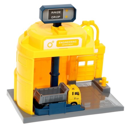 Parking "Building Elevation", with a lifting, the machine drops off the button, the bell calls, mix-1