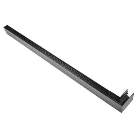 Connector for overhead magnetic tire pipelines, 35 mm. Angular. Horizontal. Uniel, IP20, black color-2