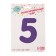 Foil ball 40 "number 5", lilac color, 1 pc.