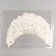 Thermalroters "frosty pattern", set of 10 pcs., White color with silver