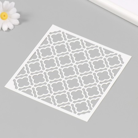 Plastic "pattern" 15x15 cm stencil-1