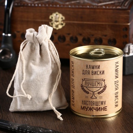 A set of stones for whiskey "best", in a tin can, 9 pcs.-1