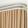 Three -cereal cornice "Ultracompact. Grace gold ", 320 cm, with a decorative bar 7 cm, white color