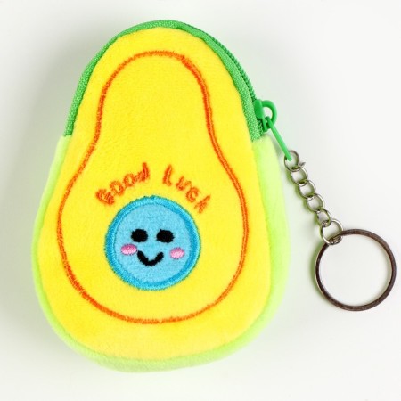 Soft wallet "Avocado" on a key fob, 10 cm, species mix-1