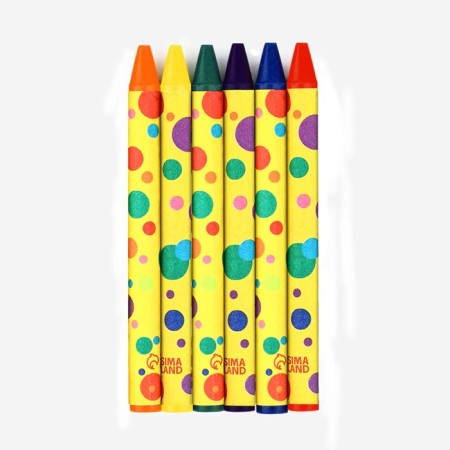 Wax crayons, 6 flowers TM artillery-1