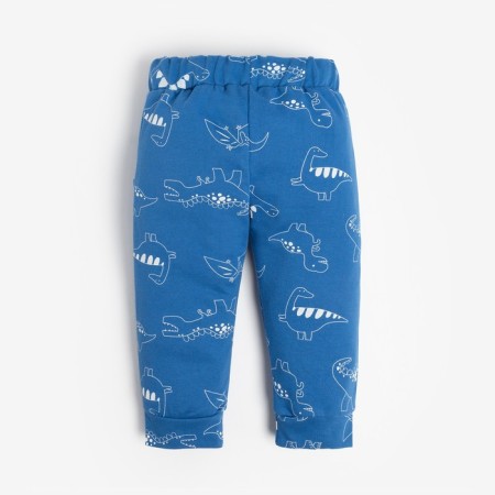 Set: jumper and pants crumb I "Dino", height 74-80 cm, gray/blue color-7
