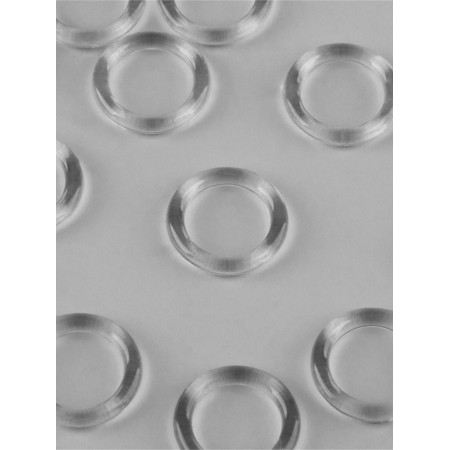 Ring for Roman curtains and carpets, d = 10/15 mm, set 20 pcs., Transparent-1