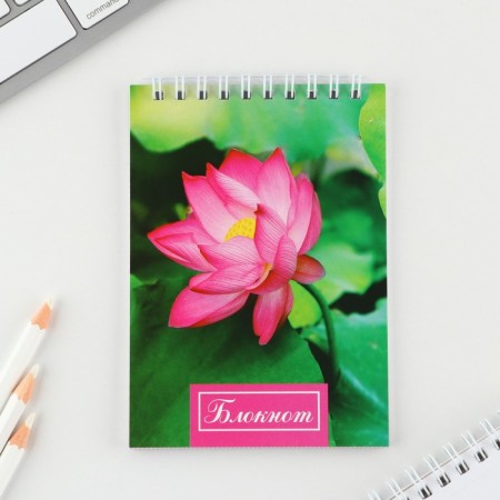 Mix of A6 notebooks, 40 liters on the crest, soft cover "Flowers"-1