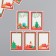 Cardboard "Christmas tree mood" set 10 pcs (5 types) 4x6 cm