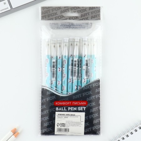 Ballpack blue paste 0.5 mm with cap "Pandastik" Plastic-7
