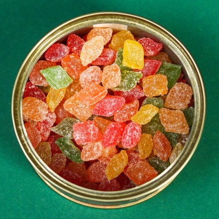 Monpensier "23", Caramel Lollice in a tin bank, 140 g-1