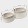 Set of storage baskets, manual weaving, cotton, 2 pcs: 30 × 22 × 16 cm, 37 × 28 × 21 cm