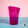 Pot for orchids, 1.3 l, 13.6 × 14.1 × 20 cm, plastic, transparent raspberry