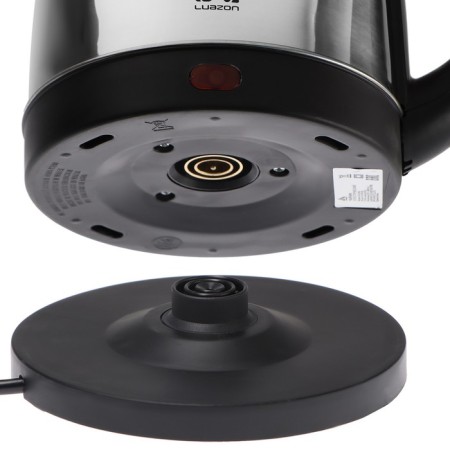 Electric kettle Luazon LSK-1805, metal, 1.8 l, 1500 watts, silver-7