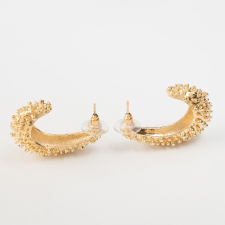 Earrings Metal "Style" neon, color gold-2