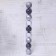 Set of balls plastic D-8 cm, 9 pcs "Aviva" silver