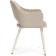 Stol on a metal frame Apr Metal/velor, beige/beige 57x57x81 cm