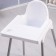 Stool for feeding plastic, white color
