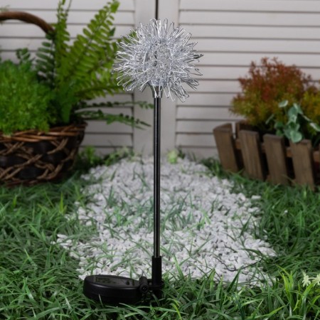Garden lamp on the solar battery "Sea Hedgehog", 70 cm, 1 LED, glow white-1