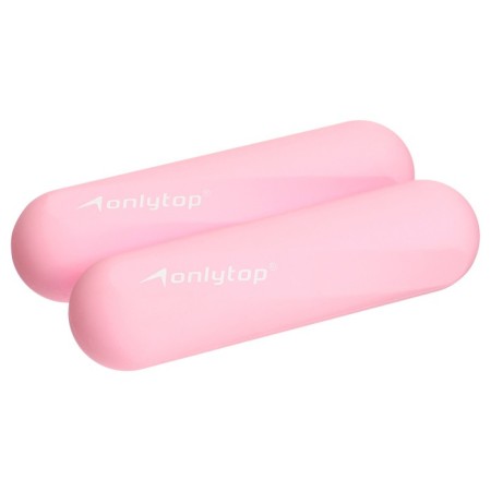 ONLYTOP dumbbells for universal burden, 2 pcs., 0.5 kg, pink color