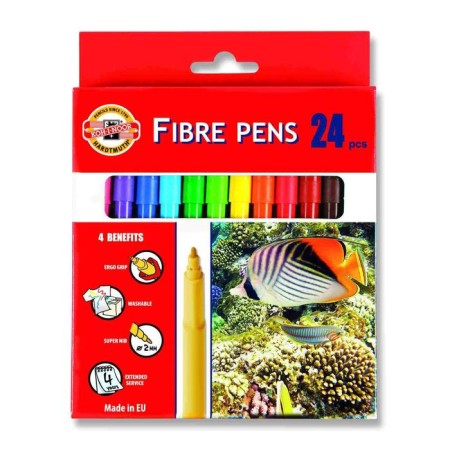 Fleeters 24 colors KOH-I-NOOR 7710/24 "Underwater World", cardboard packaging, euro suspension