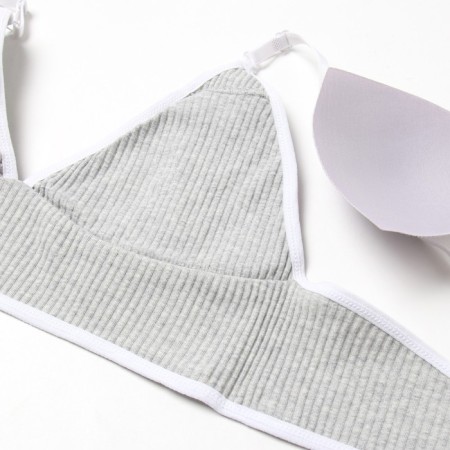 Female set (top, panties) Gray color, size 44-46-11